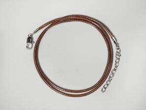 Шнурок для кулона, коричневый 55 см