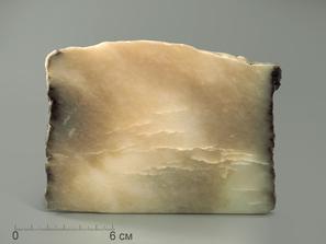 Нефрит светлый, полированный срез 14-15 см