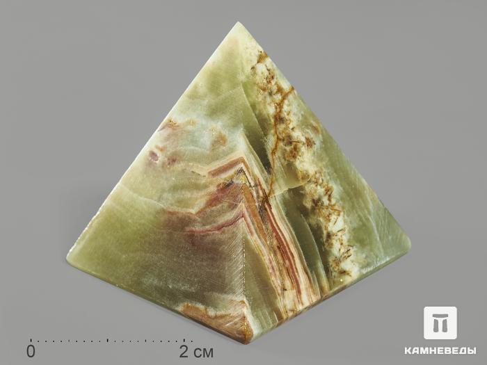 Пирамида из мраморного оникса, 4х4 см, 2251, фото 3