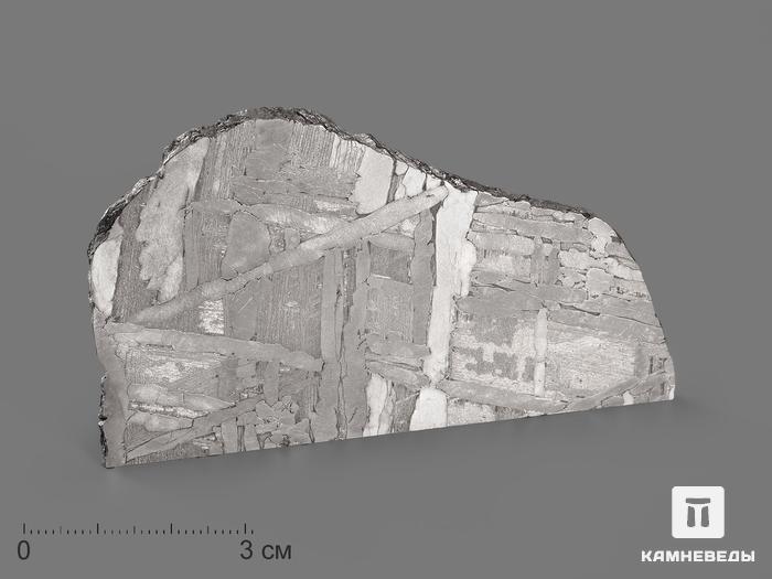 Метеорит «Сеймчан», пластина 8,3х5х0,2 см (47,7 г), 19837, фото 1