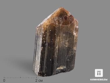 Турмалин. Турмалин полихромный, кристалл 4,4х2,8х2,6 см