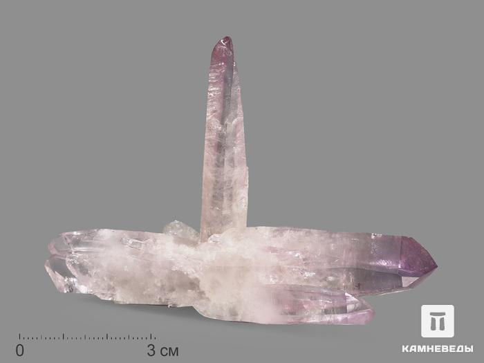Аметист, сросток кристаллов 9,3х7х2 см, 20047, фото 1
