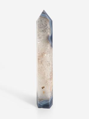 Агат с кварцем в форме кристалла 30х5,5х4,2 см