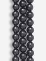 Бусины из шерла (чёрного турмалина), 65 шт. на нитке, 6-7 мм, 6067, фото 1