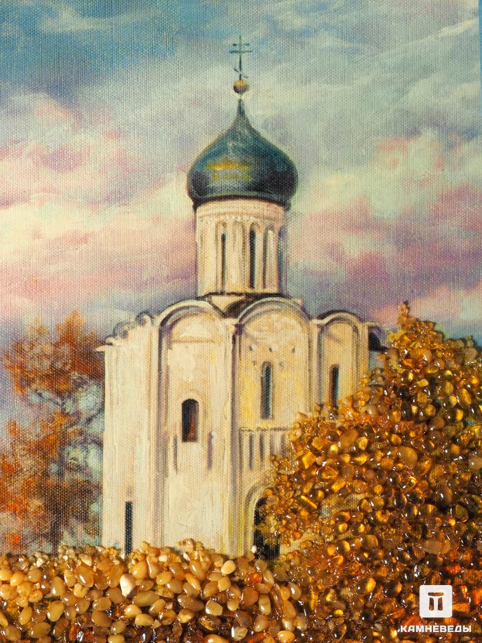 Картина с янтарём «Церковь у реки», 26630, фото 2