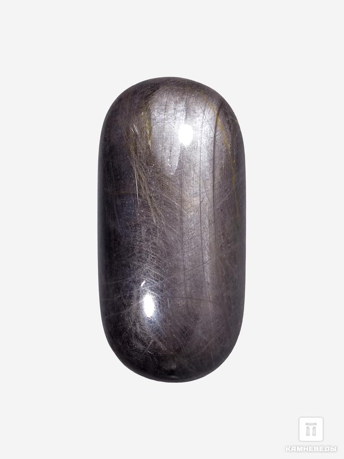 Корунд «Чёрный сапфир», кабошон 4,5х2,2х1 см (119 ct), 26762, фото 1